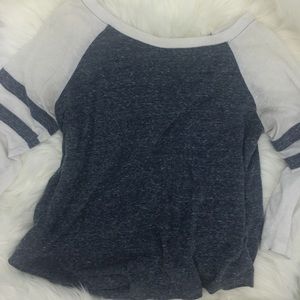 Grey Baseball Tee